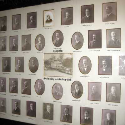 Companion display on opposite (west) wall of main stairway: 190212x