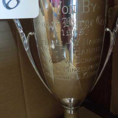 Close up of front of cup