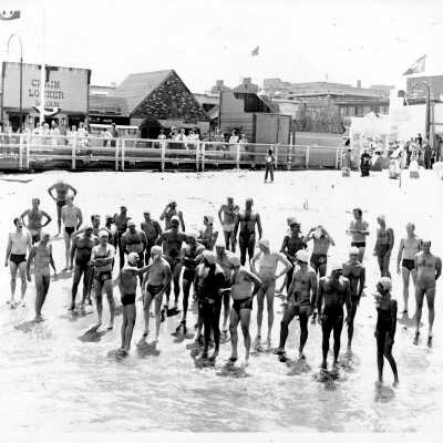 Lining Up for Swim