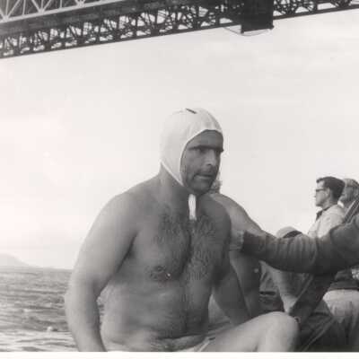 Swimmer Climbing Aboard