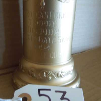 Columnar engraved pedestal