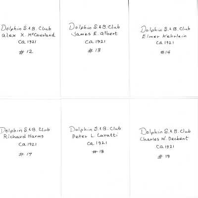 Backs of Photos