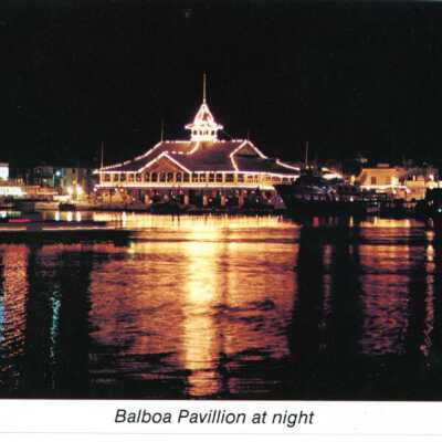 Balboa Pavillion at night