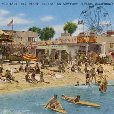Fun Zone, Bay Front, Balboa, on Newport Harbor, California 43