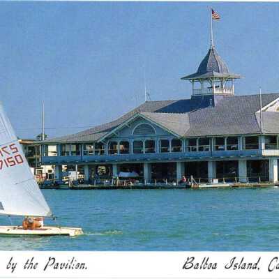 Sailing by the Pavilion. Balboa Island, California