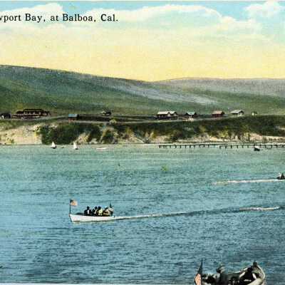 View of Newport Bay, California/ Scene on Newport Bay, at Balboa. Cal.