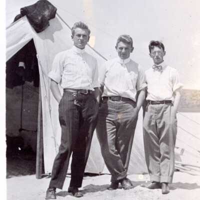 Three Boys on Balboa Island, 1911
