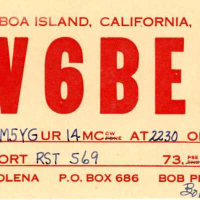Ham Radio Operator Response Card