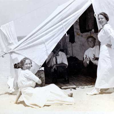 Camping on Balboa Island, July 1911