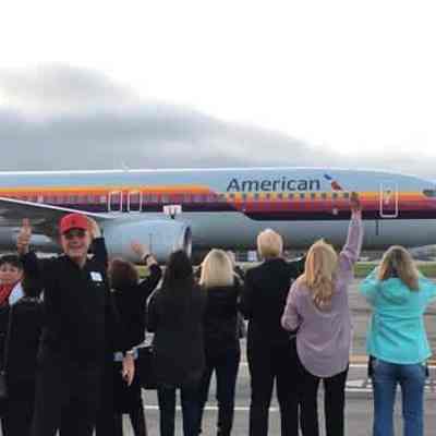 American Airline Plane with AirCal Design