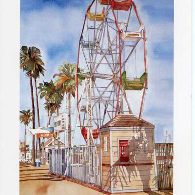 Ferris Wheel at the Balboa Fun Zone by Diane Moon