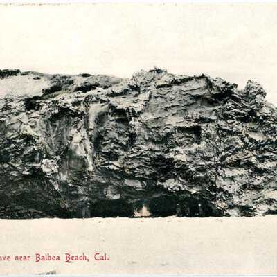 Smuggler's Cave near Balboa Beach, Cal.