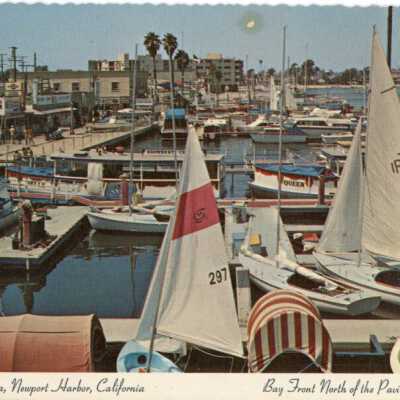 Bay Front North of the Pavilion- Balboa, Newport Harbor, California