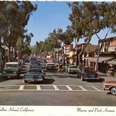 Balboa Island, California Marine & Park Avenues