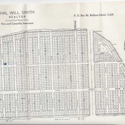 Hal Will Smith Realtor Map of Balboa Island