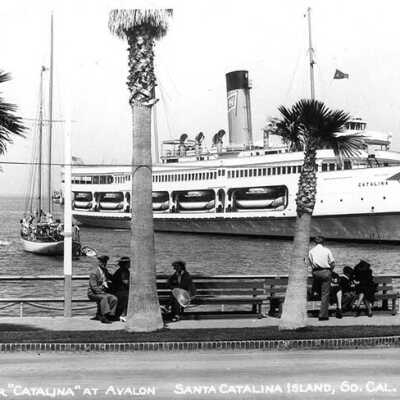 Steamer "Catalina" at Avalon Santa Catalina Island, So. Cal. C5
