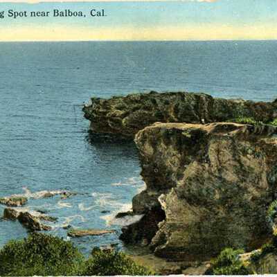 A Good Fishing Spot near Balboa, Cal.