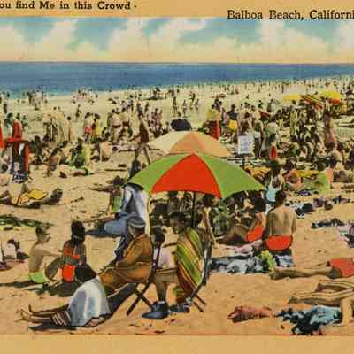 $5 Reward if you find me in the crowd. Balboa Beach, California