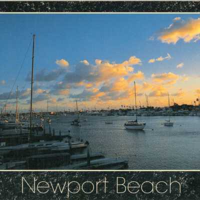 Newport Beach, CA at dusk