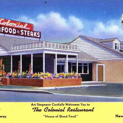 Art Stegmann Cordially Welcomes You to The Colonial Restaurant "House of Good Food"