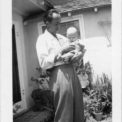 Harold and Gary (6 mo. old), 1943