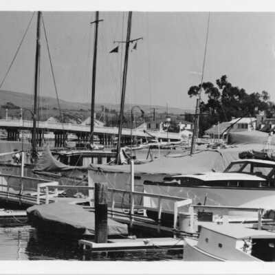 Balboa Island, California fromt he Yacht Harbor F-7858