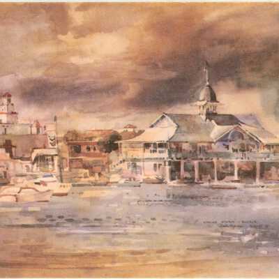 Spring Storm Notecard
