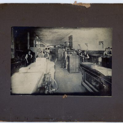 Black and White Factory Photograph