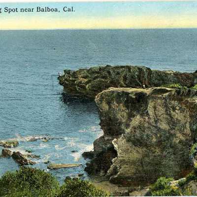 A Good Fishing Spot near Balboa, Cal.