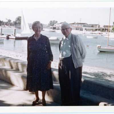 Ralph & Edna Blackburn on North Bay Front, September 1963