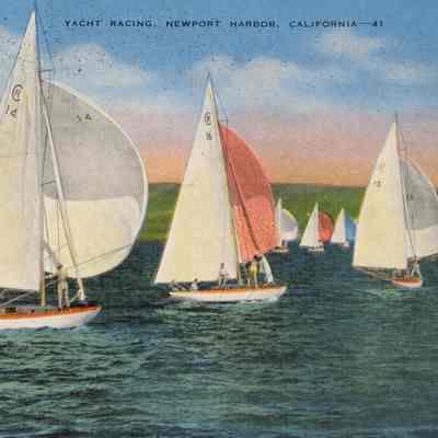 Yacht Racing, Newport Harbor, California - 41