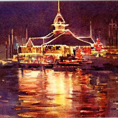 Balboa Glitter Notecard
