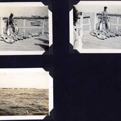 Harold Caldwell on Balboa Island with Albacore