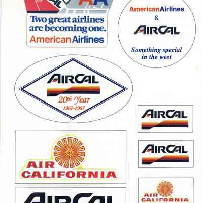 Air Cal Stickers
