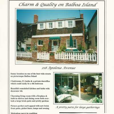 Real Estate Flyer for 218 Apolean Avenue