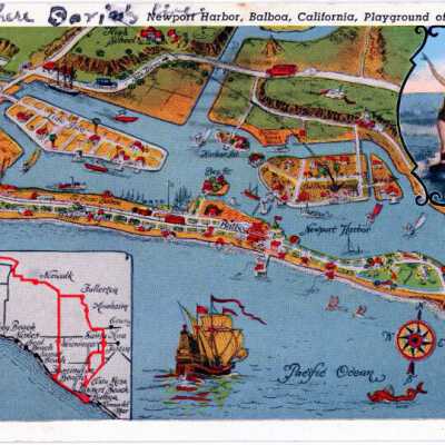 Newport Harbor, Balboa, California, Playground of the Southwest