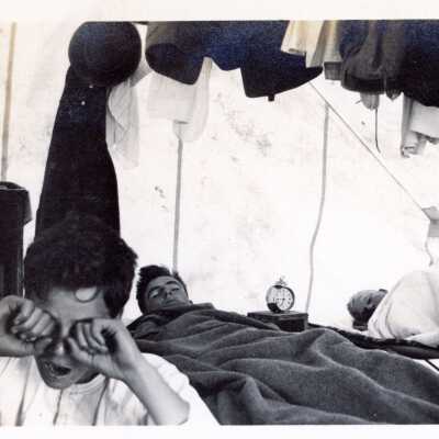 Camping on Balboa Island, 1911