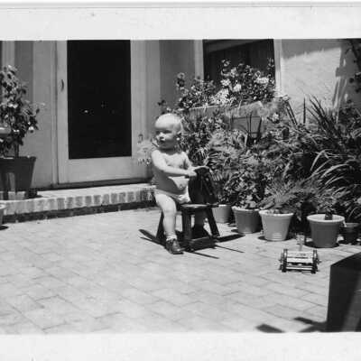 Gary (16 Months) on a Rocking Horse, 1944