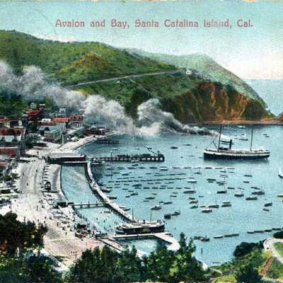 Avalon and Bay, Santa Catalina Island, Cal.