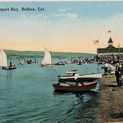 Sports on Newport Bay, balboa, Cal.