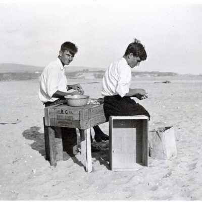 Two Men on Balboa Island, 1911