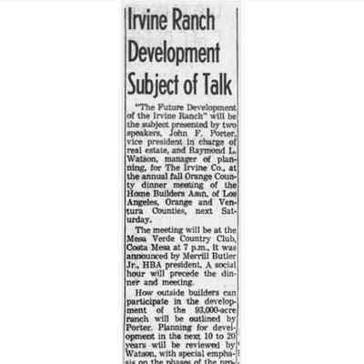 Irvine Ranch 170