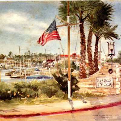 Balboa Island Bridge by Ruth Hynds, 1979