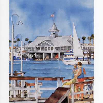 View of the Pavilion from Balboa Island
