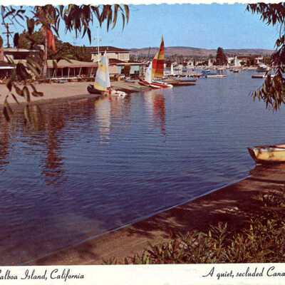 Balboa island, California - A quiet, seclueded Canal