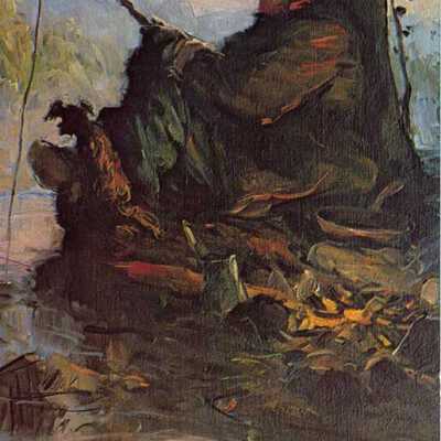 Hobo Joe Advertising Card, Fishing for Dinner