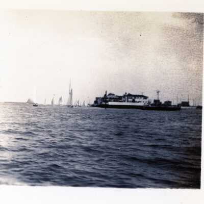 Sail Boats in Newport Harbor, 1934