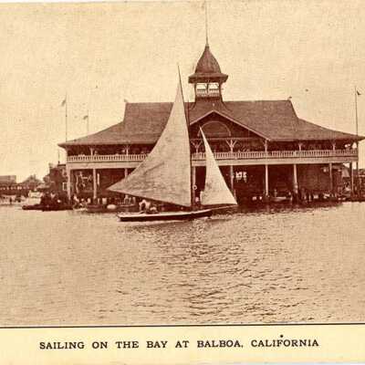 Sailing on the Bay at Balboa, California