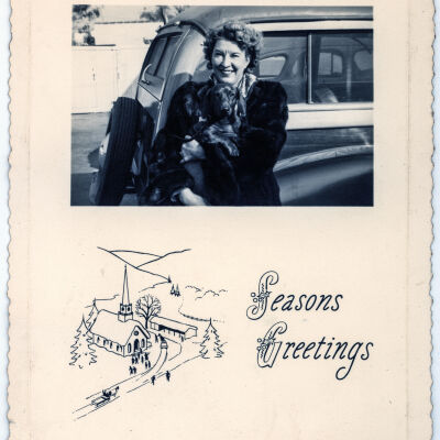 Holiday Card with the Pup