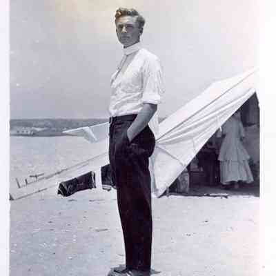 Kenneth Smith In Front of Tent, 1911
